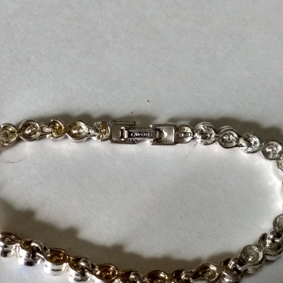 Avon VTG September blue birthday tennis bracelet - Picture 6 of 9